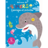 Livre Coloriages et Activités : Animaux des Mers - Avec plus de 50 autocollants