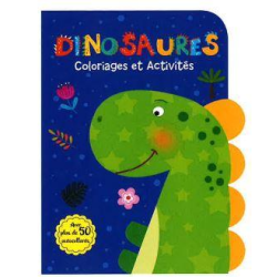 Livre Coloriages et Activités : Dinoaures - Avec plus de 50 autocollants