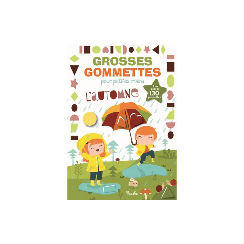 Livre Gommettes - Grosses Gommettes pour petites mains - L'Automne Livre Gommettes - Grosses Gommettes pour petites mains - L'Automne