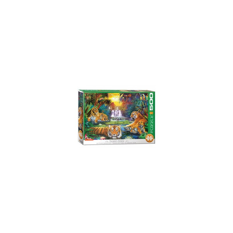 Puzzle Eurographics XXL : Tiger's Eden - 500 Pièces Puzzle Eurographics XXL : Tiger's Eden - 500 Pièces