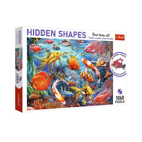 Puzzle Hidden Shapes - Vie sous-marine - 1060 Pièces