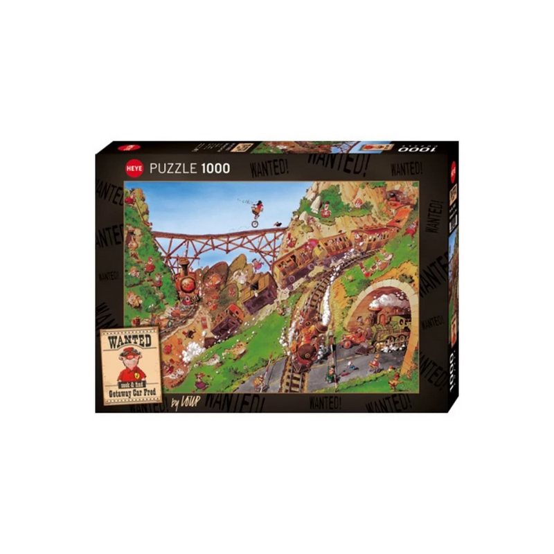 Puzzle : Wanted Getaway Car Fred - 1000 Pièces Puzzle : Wanted Getaway Car Fred - 1000 Pièces