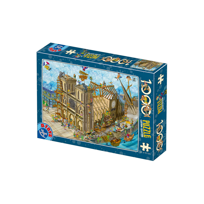 Puzzle : Cartoon Notre-Dame - 1000 Pièces Puzzle : Cartoon Notre-Dame - 1000 Pièces