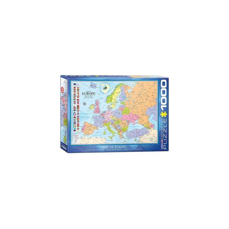 Puzzle Eurographics : Carte de l'Europe - 1000 Pièces Puzzle Eurographics : Carte de l'Europe - 1000 Pièces