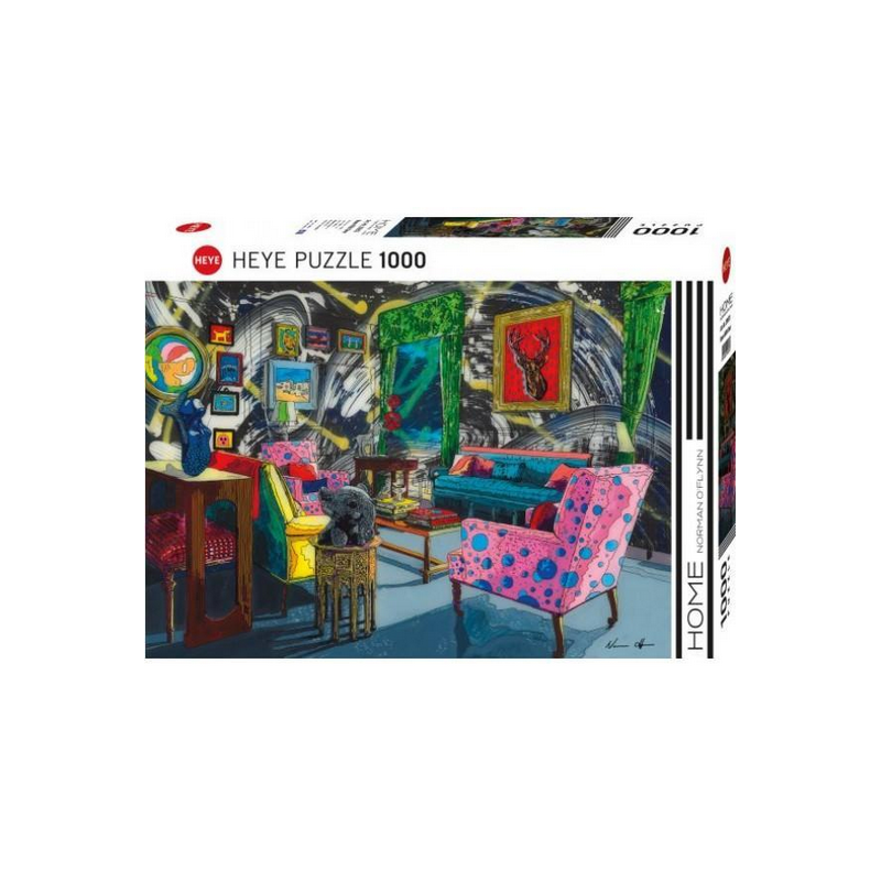 Puzzle : Home Room with Deer - 1000 Pièces Puzzle : Home Room with Deer - 1000 Pièces