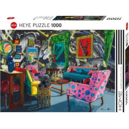 Puzzle : Home Room with Deer - 1000 Pièces
