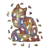 Puzzle en Bois : Le Chat Tendre - 119 Pièces