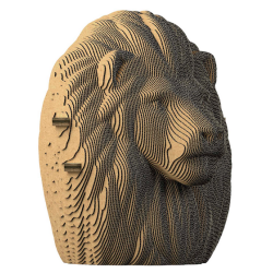 Puzzle-Sculpture 3D en carton : Lion - 118 Pièces