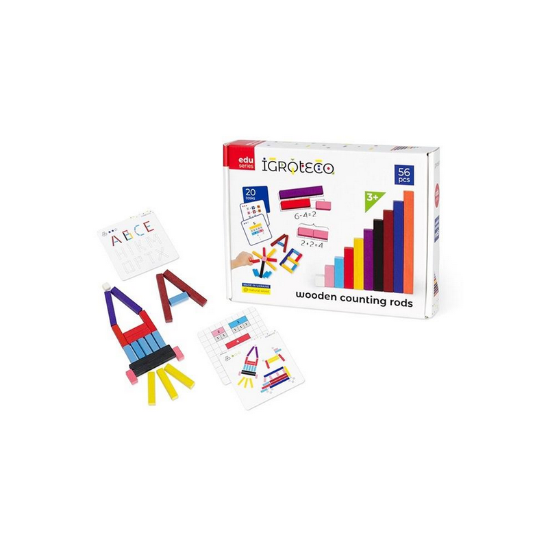 Jeux de société - Tiges de comptage en bois - 56 pièces Jeux de société - Tiges de comptage en bois - 56 pièces