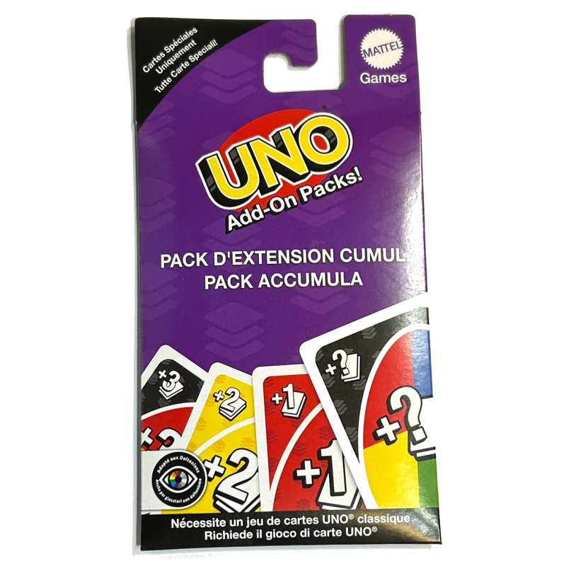 Jeu de société - UNO : Extention "Cumul" Jeu de société - UNO : Extention "Cumul"