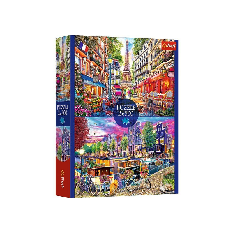 Puzzle : Capitales Européennes - 2 x 500 Pièces Puzzle : Capitales Européennes - 2 x 500 Pièces