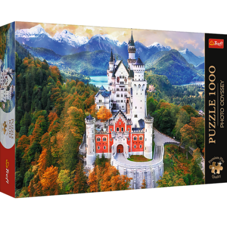 Puzzle Premium Plus : Château De Neuschwanstein, Allemagne - 1000 Pièces