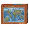 Puzzle - Map Art Amazing World de Rajko Zigic - 2000 Pièces