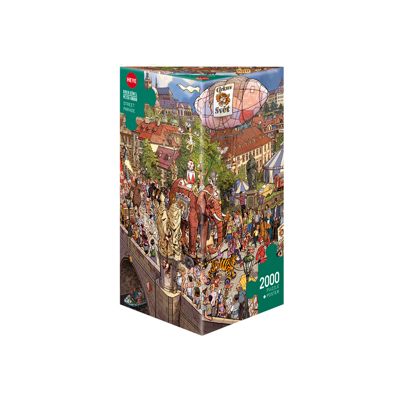 Puzzle - Boite triangulaire - Street Parade de Doro Göbel et Peter Knorr – 2000