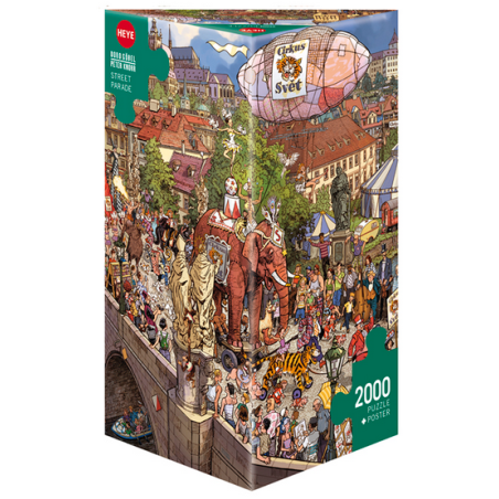 Puzzle - Boite triangulaire - Street Parade de Doro Göbel et Peter Knorr – 2000