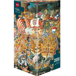 Puzzle - Boite triangulaire - La Bataille de Trafalgar – 2000 Pièces