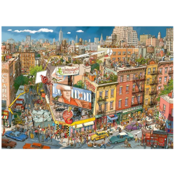 Puzzle - Boite triangulaire - Superhero Movie – 2000 Pièces