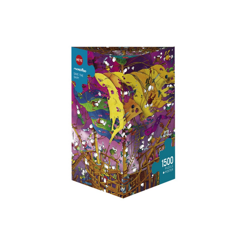 Puzzle - Boite triangulaire - Save The Ship ! – 1500 Pièces