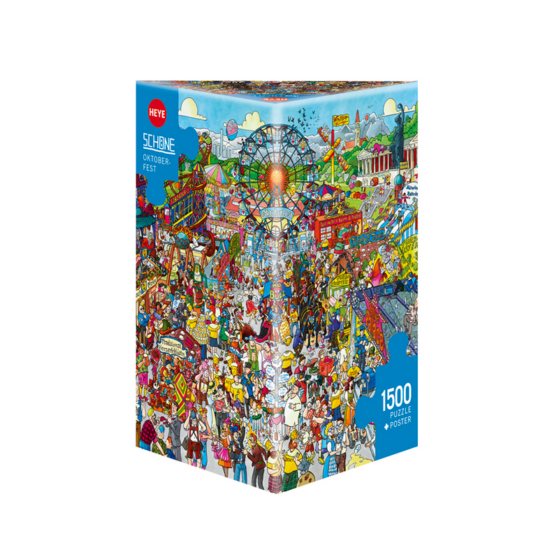 Puzzle - Boite triangulaire - Oktoberfest - 1500 Pièces