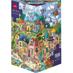 Puzzle - Boite triangulaire - Happytown - 1500 Pièces