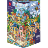 Puzzle - Boite triangulaire - Happytown - 1500 Pièces