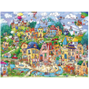 Puzzle - Boite triangulaire - Happytown - 1500 Pièces