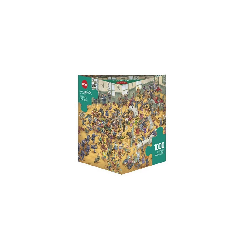 Puzzle - Boite triangulaire - Florian Mitgutsch : Justice pour Tous – 1000 Pièces Puzzle - Boite triangulaire - Florian Mitgutsch : Justice pour Tous – 1000 Pièces