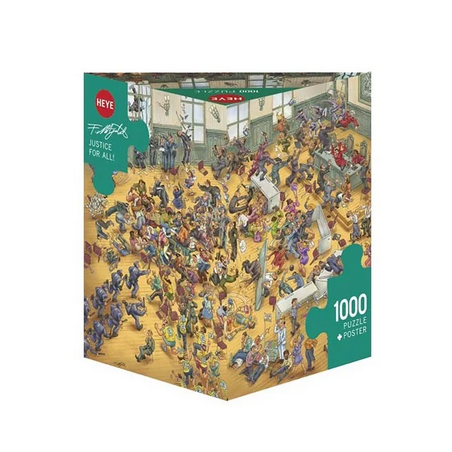 Puzzle - Boite triangulaire - Florian Mitgutsch : Justice pour Tous – 1000 Pièces