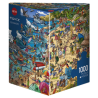 Puzzle - Boite triangulaire - Tanck : Seashore  – 1000 Pièces