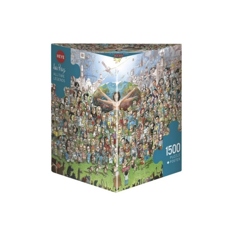 Puzzle - Boite triangulaire - Hugo Prades : All-time Legends – 1500 Pièces Puzzle - Boite triangulaire - Hugo Prades : All-time Legends – 1500 Pièces