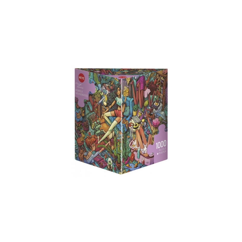 Puzzle - Boite triangulaire - Marija Fiurina : Homely Housemates – 1000 Pièces Puzzle - Boite triangulaire - Marija Fiurina : Homely Housemates – 1000 Pièces