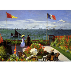 Puzzle - Claude Monet : Terrasse à Sainte-Adresse - 1000 Pièces