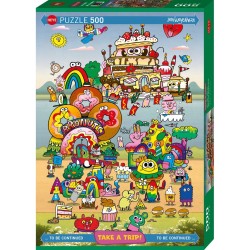 Puzzle Heye - Take A Trip With Jon Burgerman - 500 pièces