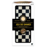 Jeux de Société - Plateau en Bois Pliable : Jeu de Dames  - Collection Deluxe
