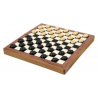 Jeux de Société - Plateau en Bois Pliable : Jeu de Dames  - Collection Deluxe