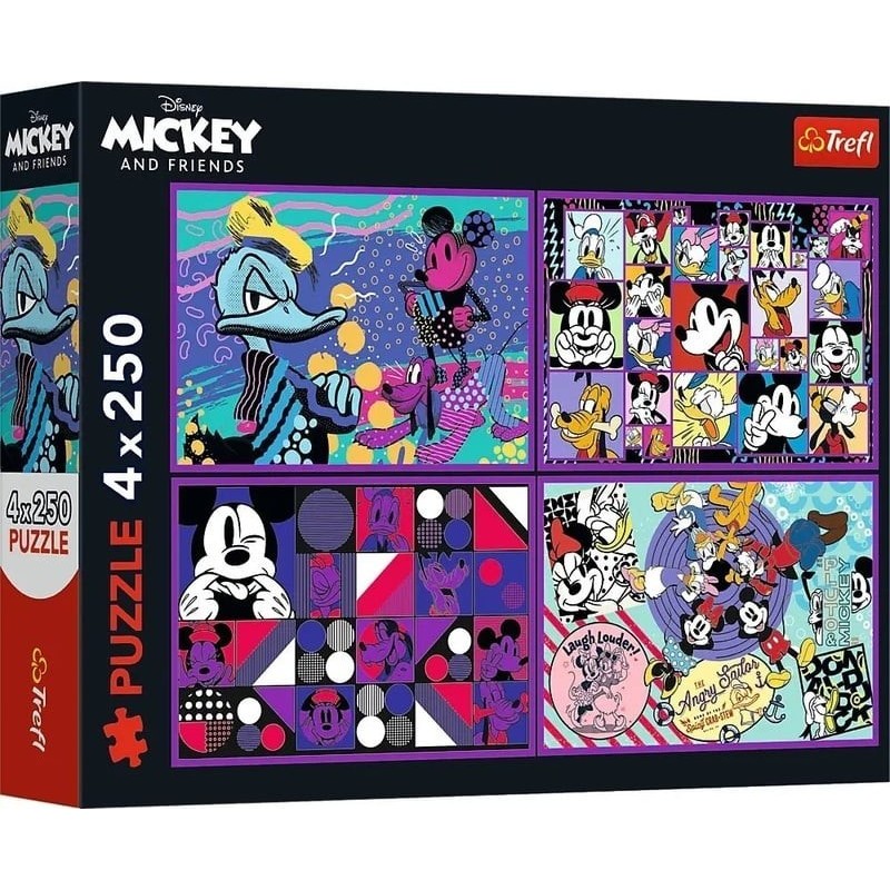 Puzzle - Mickey et ses Amis - 4x250 Pièces Puzzle - Mickey et ses Amis - 4x250 Pièces