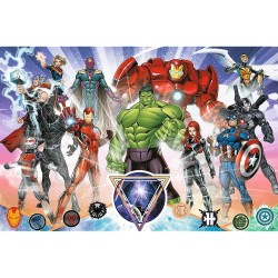 Puzzle Trefl Junior - Avengers Courageux - 160 Pièces Super Shape XL