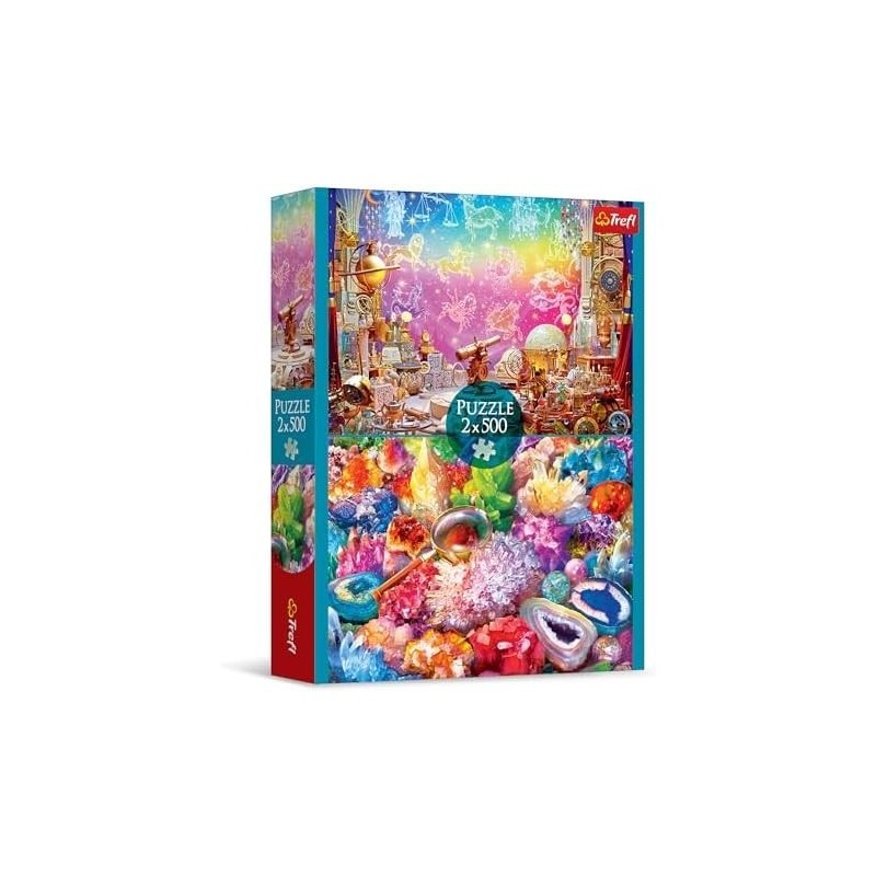 Puzzle Trefl - 2 Puzzles - Cosmos et Cristaux - 2X500 pièces Puzzle Trefl - 2 Puzzles - Cosmos et Cristaux - 2X500 pièces