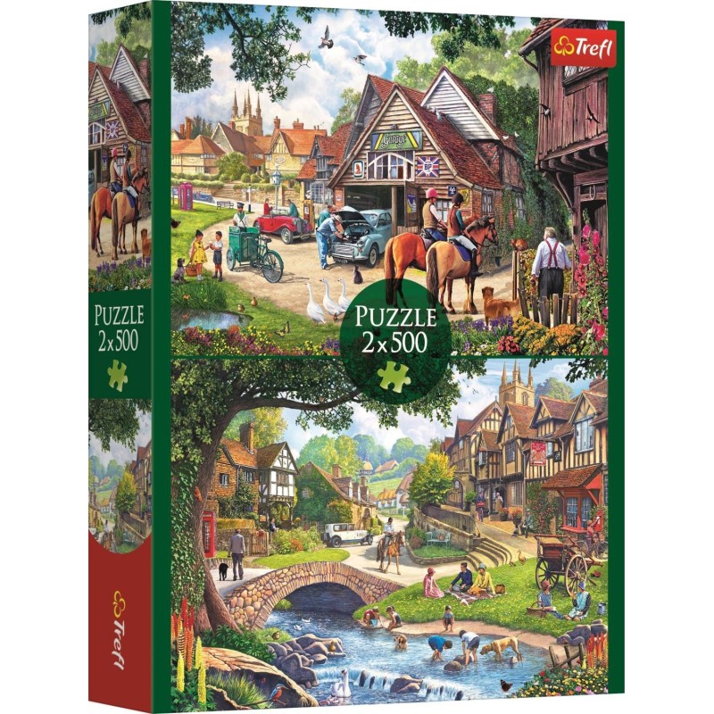 Puzzle Trefl - 2 Puzzles - La Vie Idyllique - 2X500 pièces Puzzle Trefl - 2 Puzzles - La Vie Idyllique - 2X500 pièces