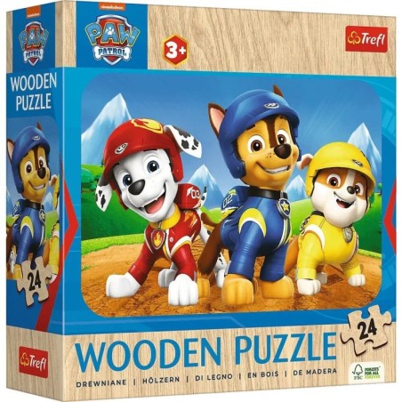 Puzzle Trefl Bois - Pat Patrouille - 24 pièces
