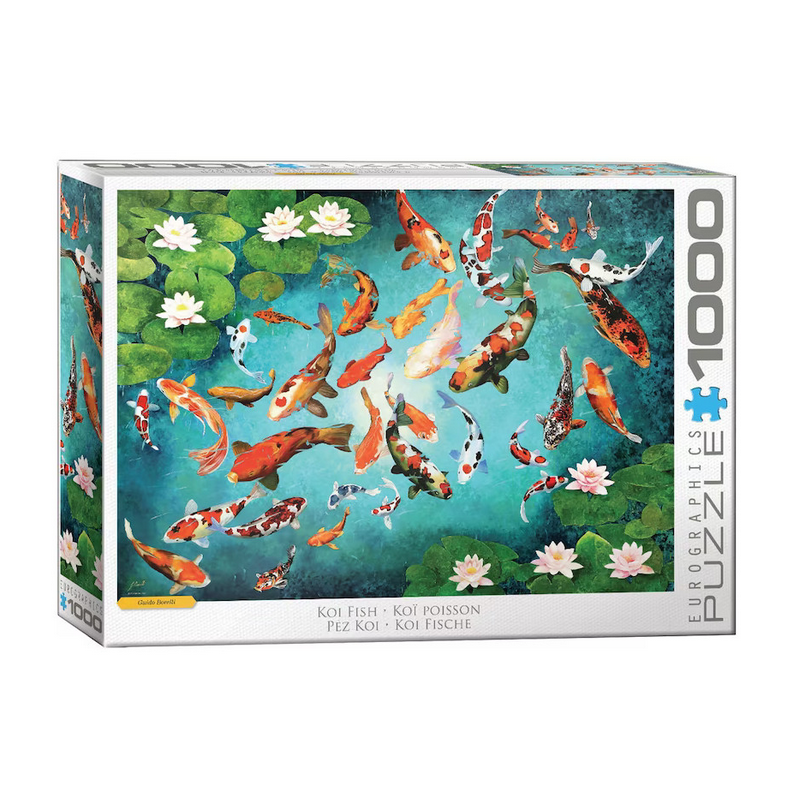 Puzzle Eurographics Fine Art - Guido Boreli : Poisson Koï - 1000 Pièces Puzzle Eurographics Fine Art - Guido Boreli : Poisson Koï - 1000 Pièces