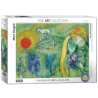 Puzzle Eurographics Fine Art - Marc Chagall - Les Amoureux de Vence - 1000 pièces