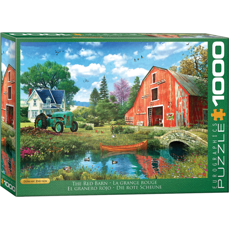 Puzzle Eurographics - La grange rouge - 1000 pièces Puzzle Eurographics - La grange rouge - 1000 pièces