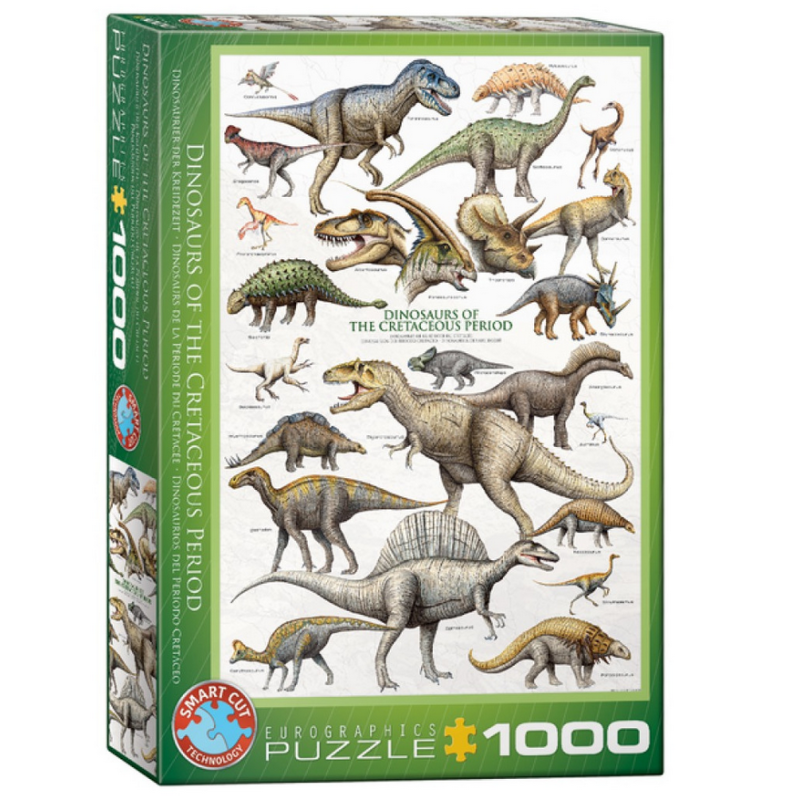 Puzzle Eurographics - Dinosaures de la Période du Crétacée - 1000 Pièces Puzzle Eurographics - Dinosaures de la Période du Crétacée - 1000 Pièces