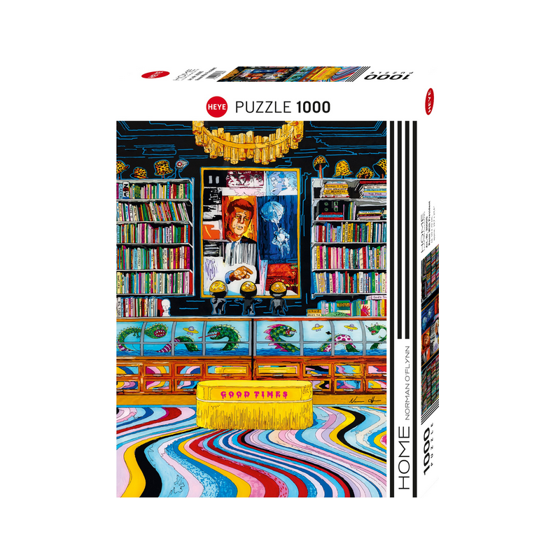 Puzzle Heye - Norman O'Flynn : Chambre à la maison avec le Président - 1000 pièces Puzzle Heye - Norman O'Flynn : Chambre à la maison avec le Président - 1000 pièces