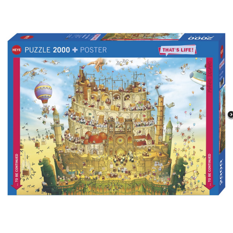 Puzzle Heye - Marino Degano : Thats Life High above - 2000 Pièces Puzzle Heye - Marino Degano : Thats Life High above - 2000 Pièces