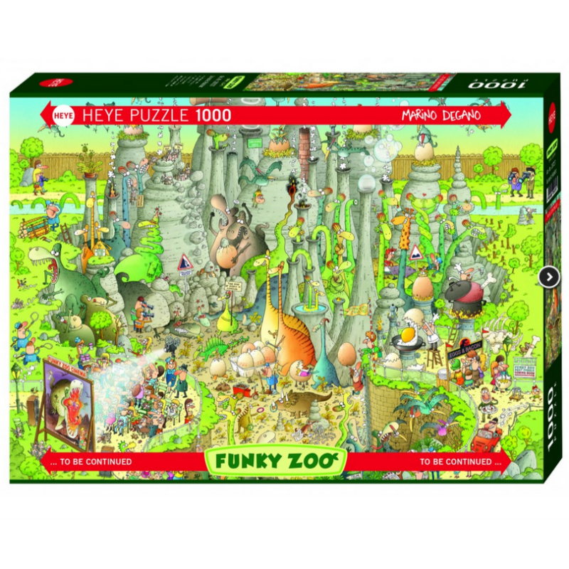 Puzzle Heye : Funky Zoo -Jurassic Habitat de Marino Degano - 1000 Pièc Puzzle Heye : Funky Zoo -Jurassic Habitat de Marino Degano - 1000 Pièc