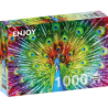 Puzzle Enjoy Puzzle : Colorful Peacock - 1000 Pièces