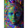 Puzzle Enjoy Puzzle - Woman with Color Art Makeup - 1000 Pièces