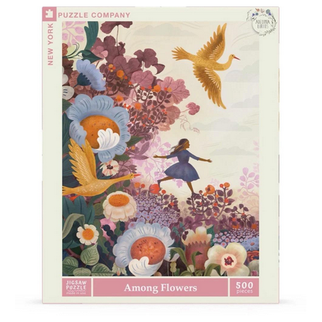 Puzzle New York Puzzle Company - The New Yorker : Among Flowers - 500 Pièces